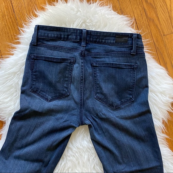 Paige | Verdugo Ankle Skinny Jeans | Dark Blue | Size 28 - Picture 9 of 11